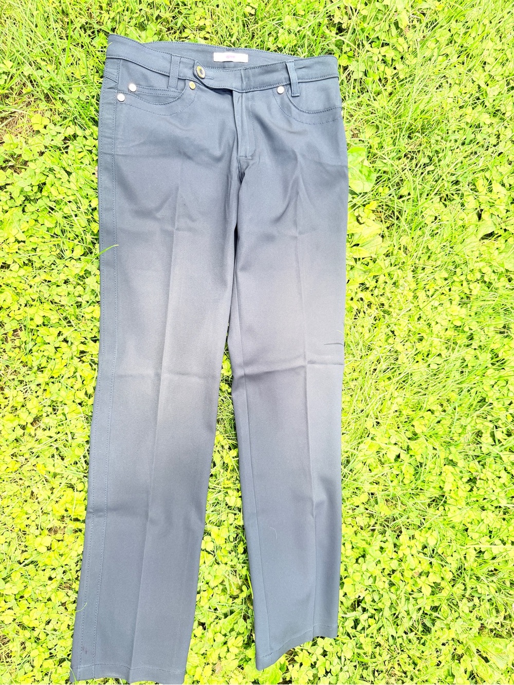 Leggiadro Navy Straight-Leg Women's Trousers